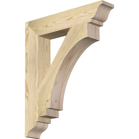 Ekena Millwork Imperial Traditional Rough Sawn Bracket, Douglas Fir, 4"W x 22"D x 26"H BKT04X22X26IMP01RDF